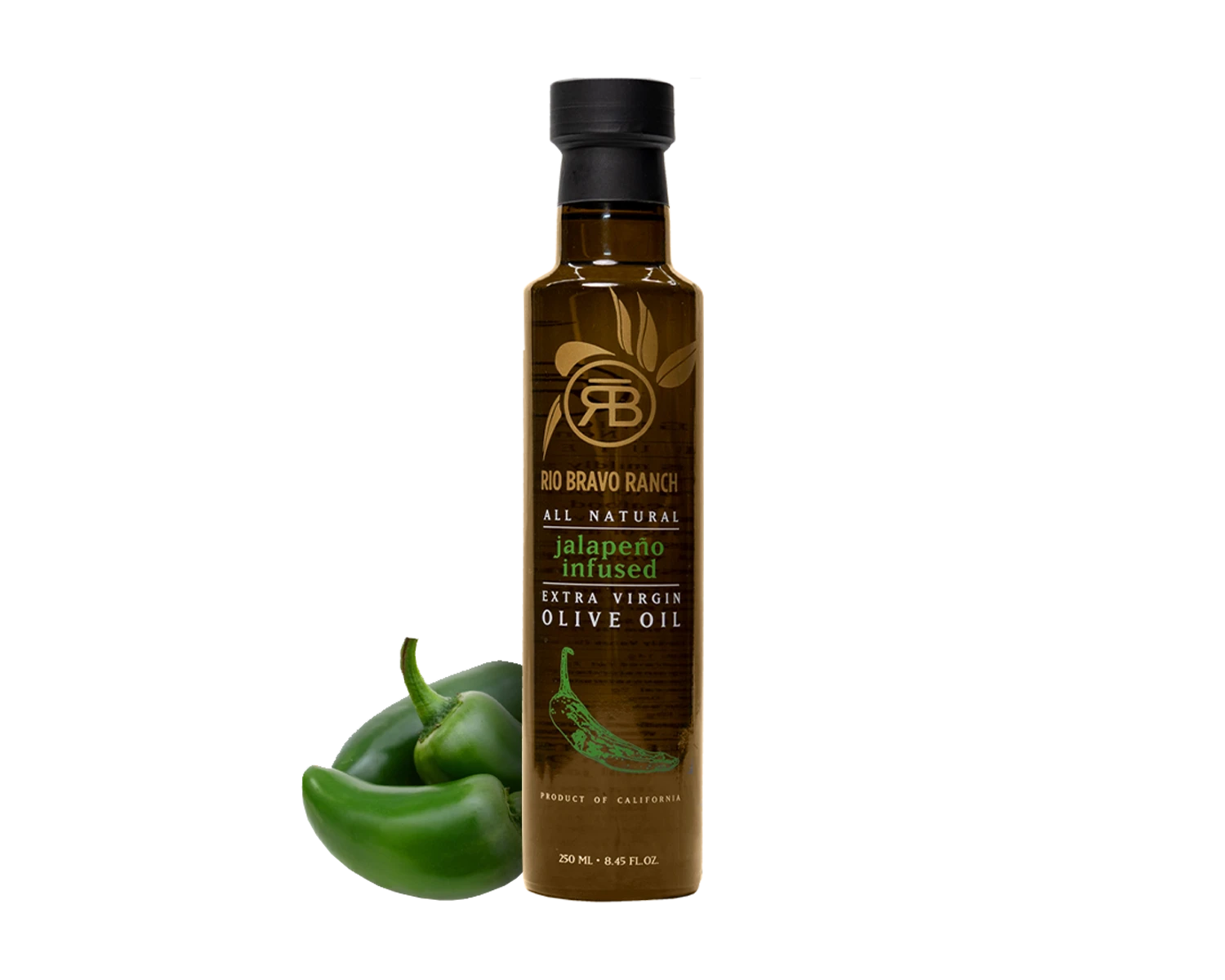 Jalapeno Infused Olive Oil - Rio Bravo Ranch - Finest Olive Oil